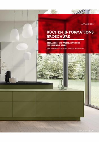 Cover der Kücheninformationsbroschüre.